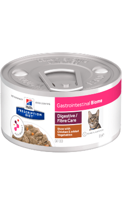 Hills Prescription Diet Feline GI Biome Stew with Chicken & Vegetables| Wet (Can) | 12 x 82 grams