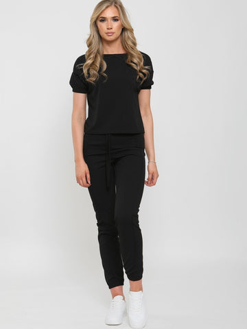 black loungewear ladies set