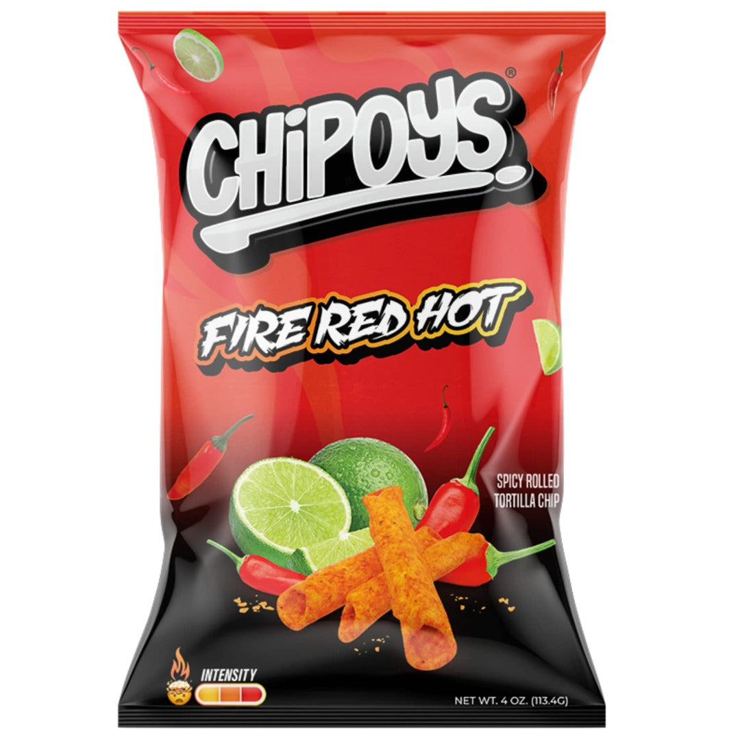 Chipoys Fire Red Hot Tortilla Chips 113.4g – Snackstar