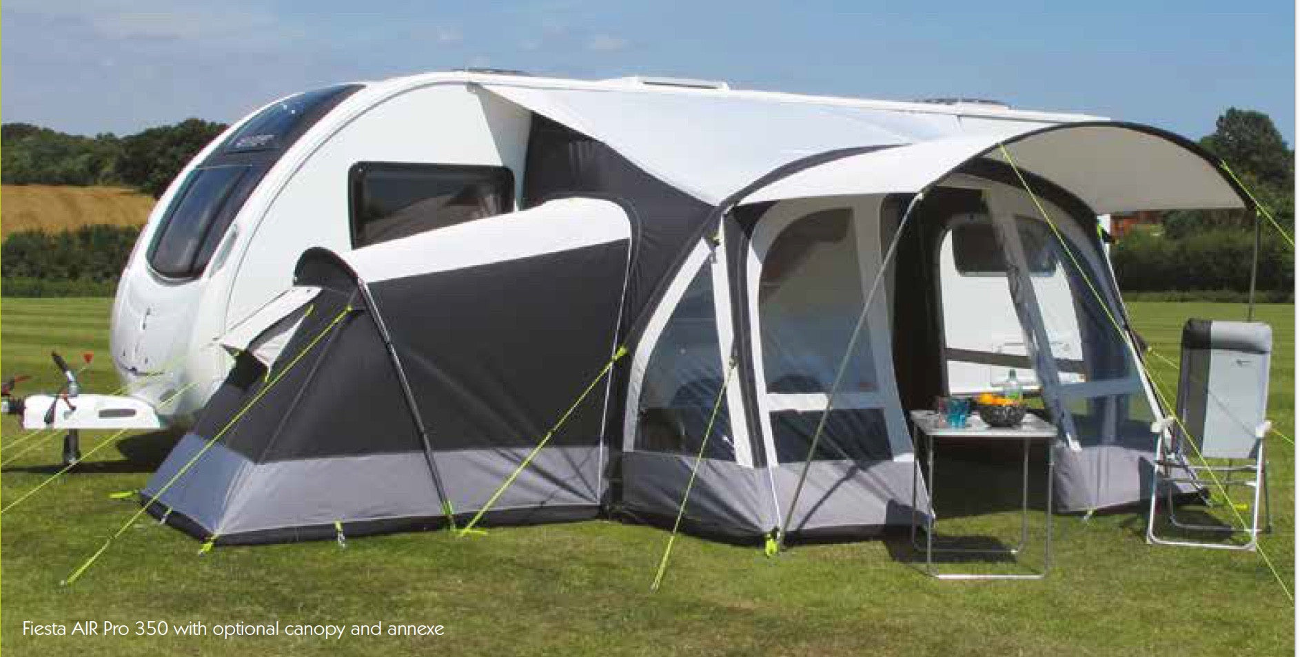 Kampa Fiesta Air Pro Inflatable Caravan Awning 2018 Tamworth Camping
