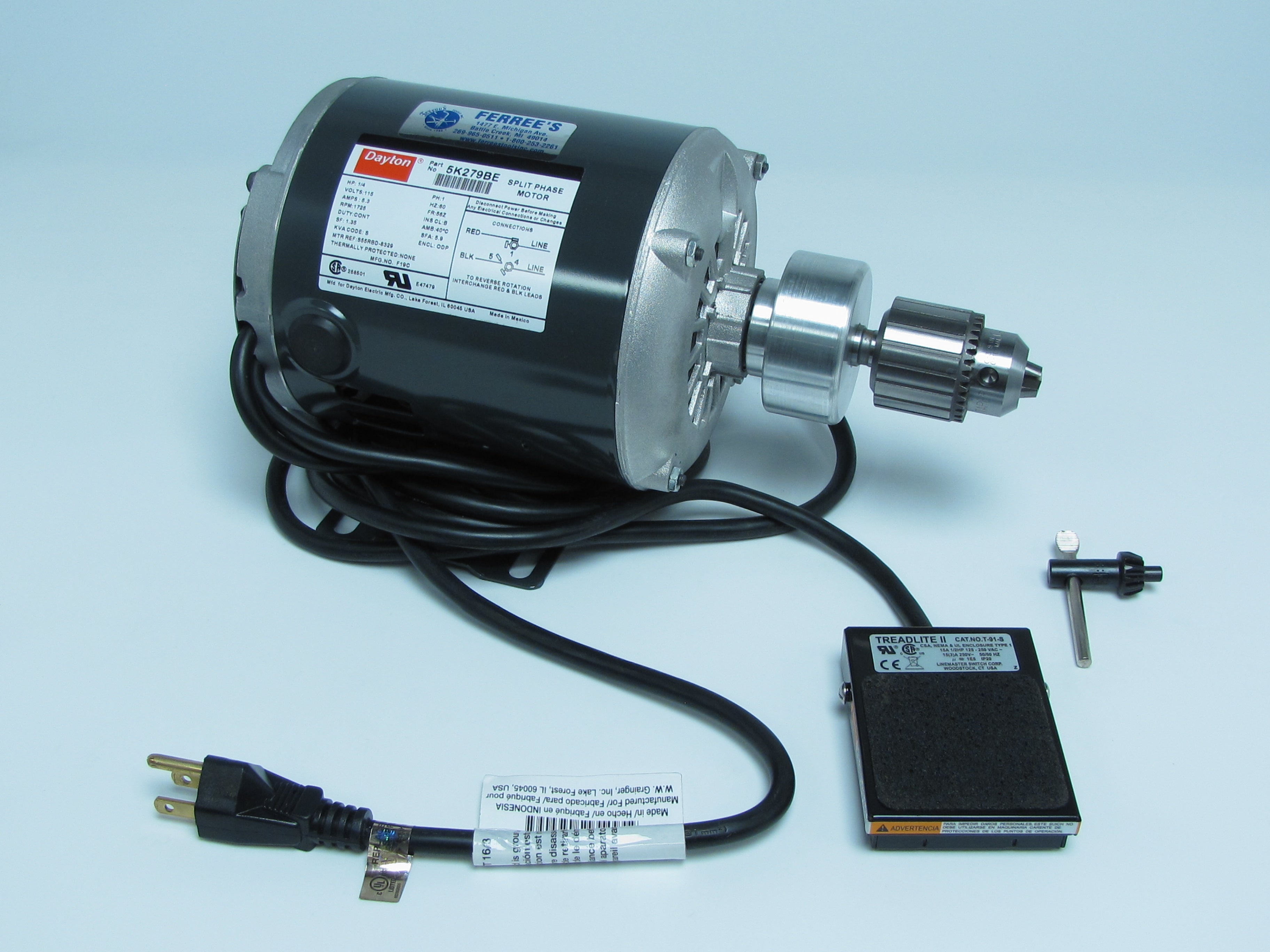 N99 Bench Motor (3/8" OR 1/2" Chuck) - Ferrees Tools product image