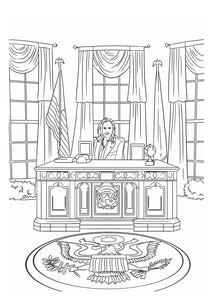 oval office coloring page