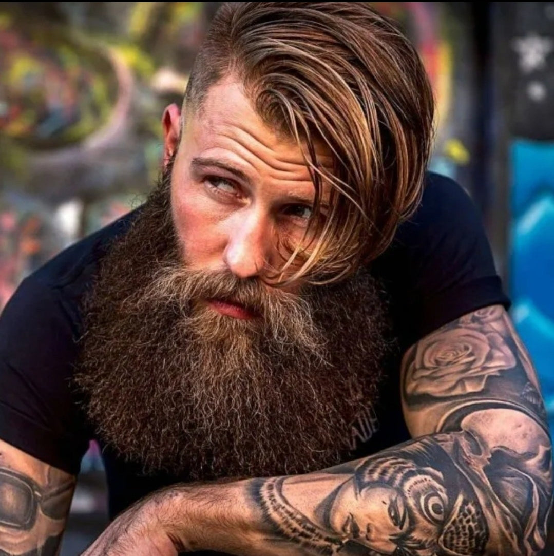Hairstyles and Haircuts. Barbarian style. - Full Beard Short Sides  #barbarianstyle #fullbeard #beard #bearddesign #beardstyle #beardnation  #beardcuts #beardformen #hairstyle #haircut Find More than 97 Cool Full Beard  Styles at https://barbarianstyle ...