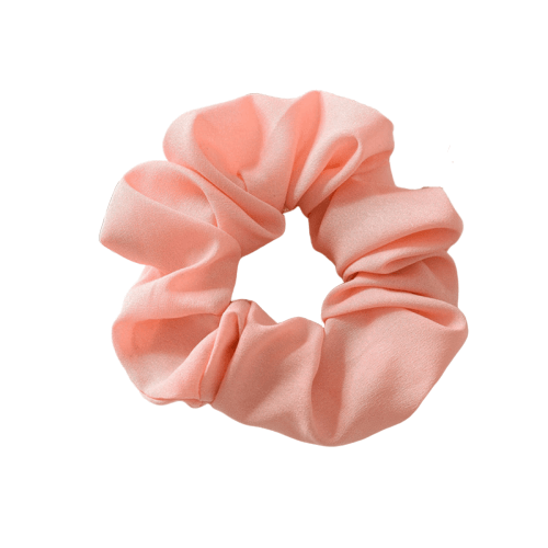 Pink Solid Scrunchie