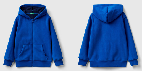 benetton fleece hoodie