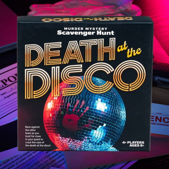 Death At The Disco - Murder Mystery Scavenger Hunt Game - The Panic Room Escape Ltd