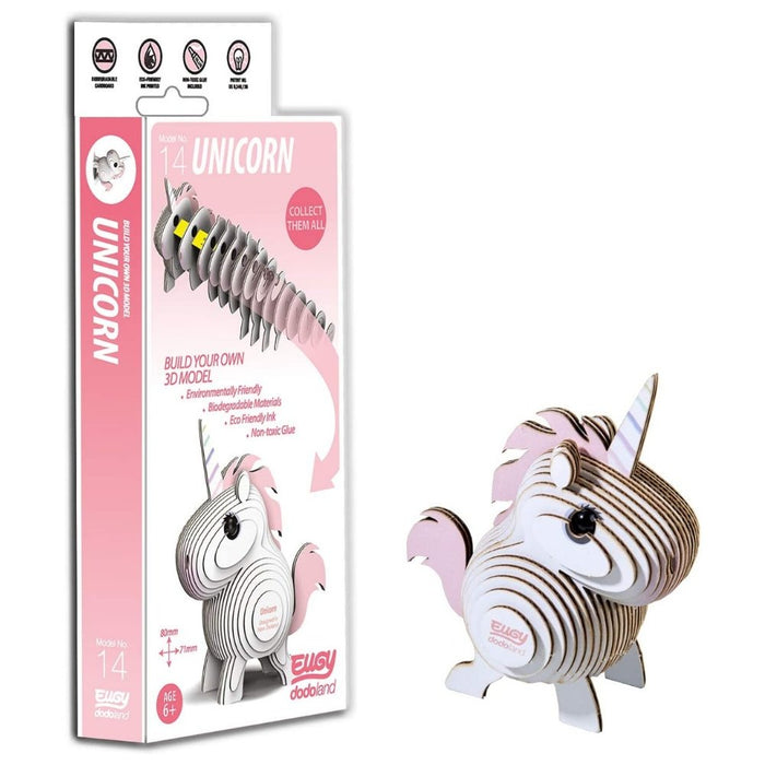 EUGY 3D Unicorn Model Craft Kit - The Panic Room Escape Ltd