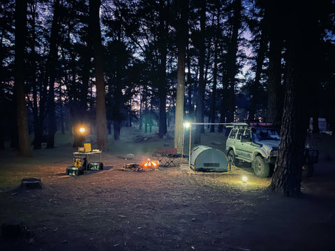 night camping in australia