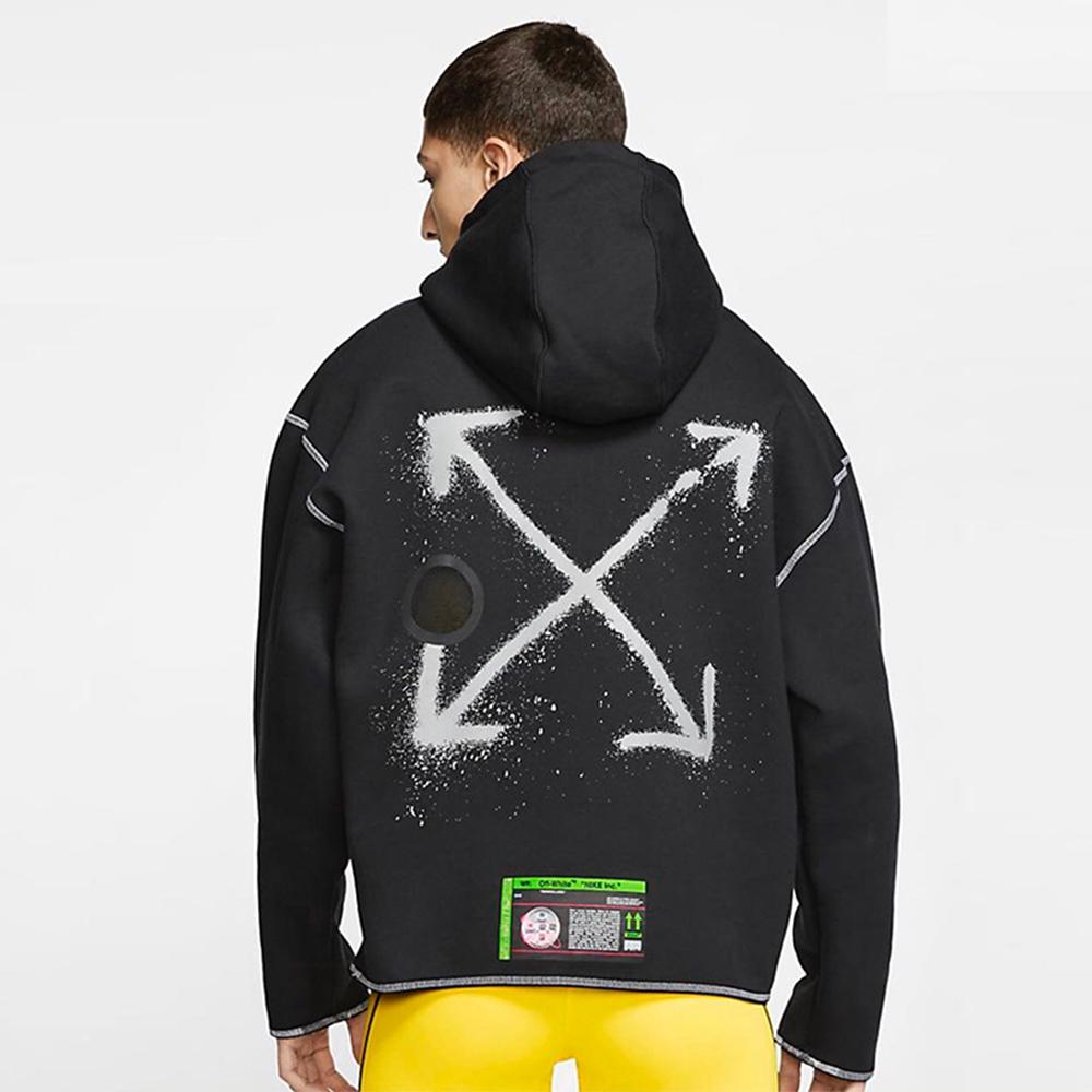 NIKE×Off-White Hoodie パーカー オフホワイト メンズ ブラック 