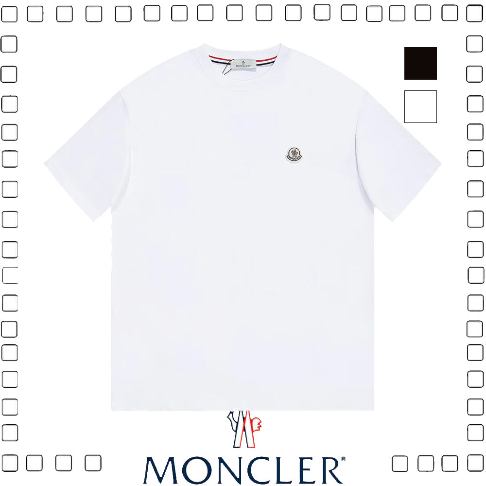 MONCLER モンクレール ロゴ入りTシャツ 半袖 クルーネックTシャツ 2色