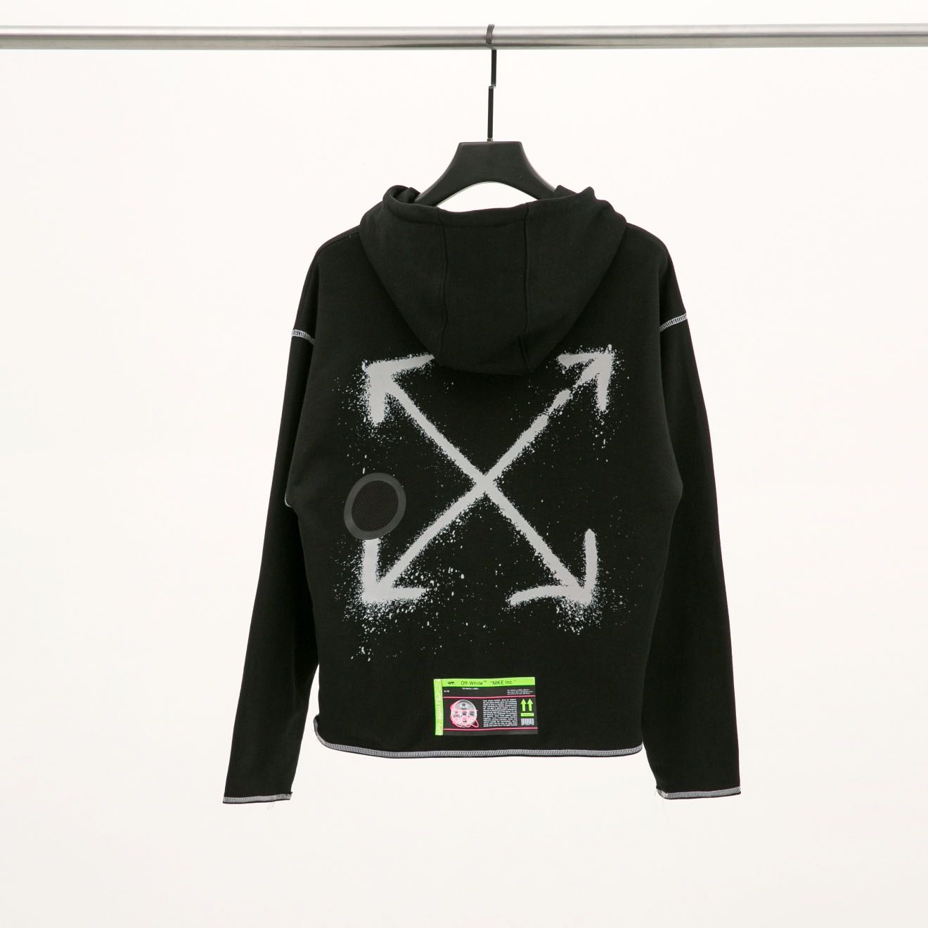 NIKE×Off-White Hoodie パーカー オフホワイト メンズ ブラック