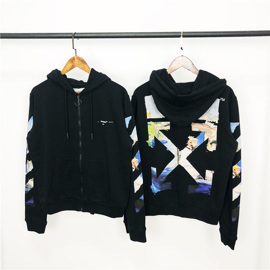 Off-White Diag Coloured Arrow off white zip-up hoodie オフホワイト 