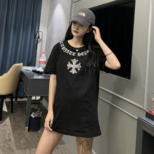 Chrome Hearts Ｔシャツ ネームロゴ クロムハーツ Ｔシャツ レディース