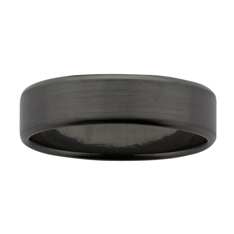Black Zirconium Sanded Ring