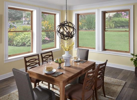 Double hung window type in home