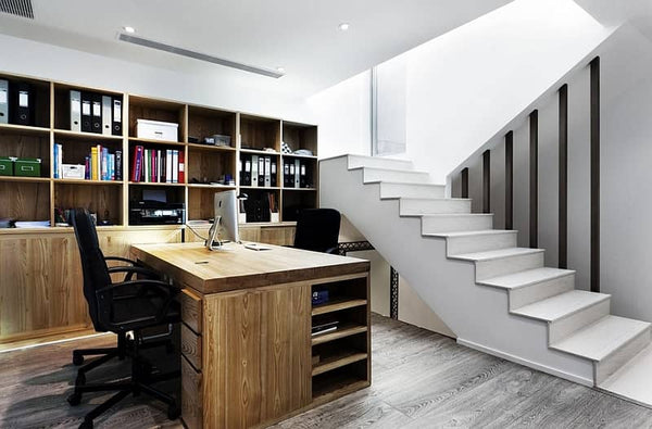 Home office basement design idea 2021