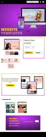 Shopify Theme Accelerator product page designed in figma