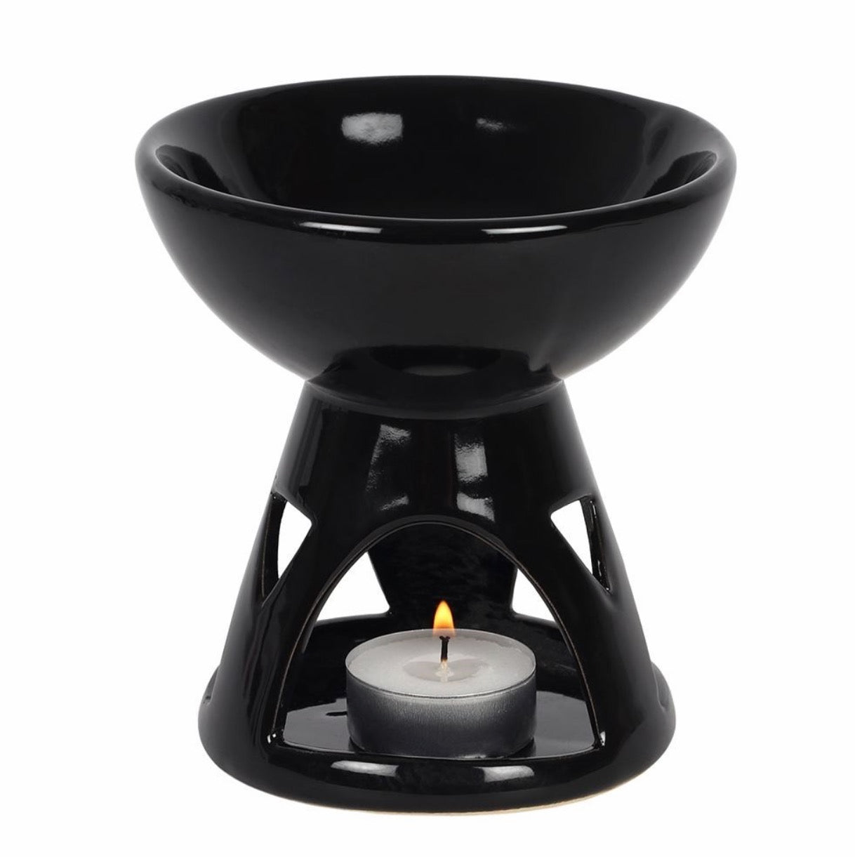 black wax burner