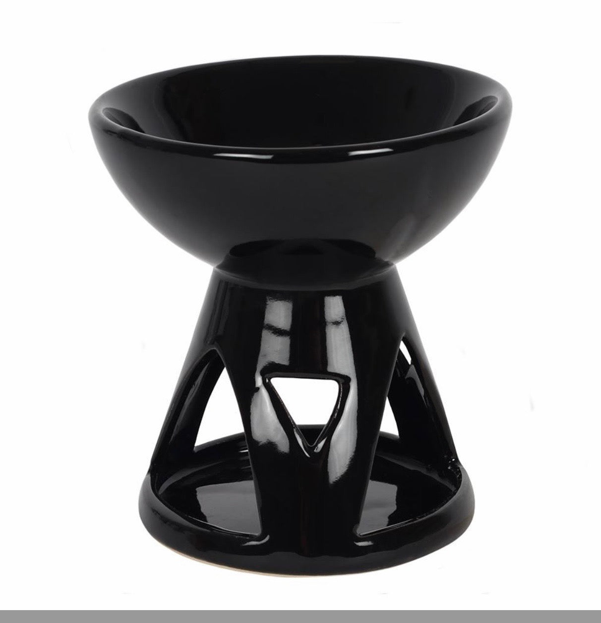 black wax burner