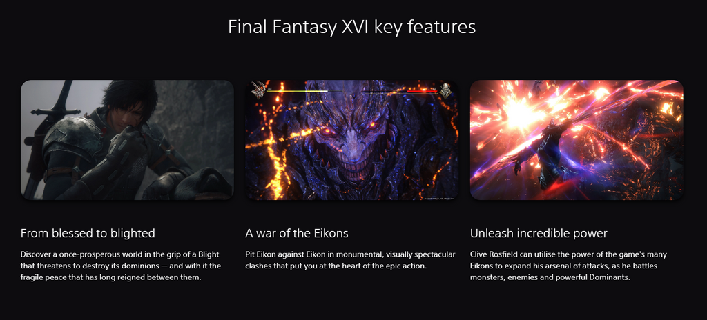Final Fantasy XVI Key Features