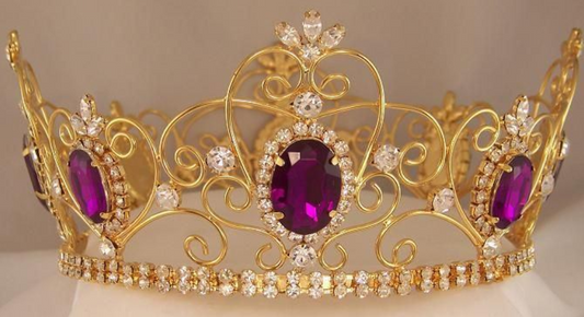 Golden amethyst princess crown tutorial – ClownAntics