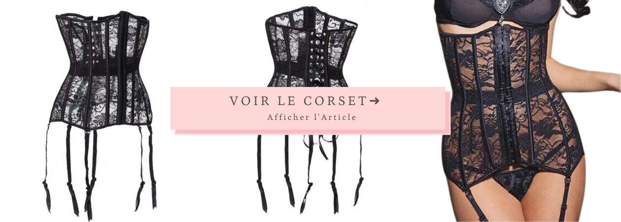 Corset en Dentelle Noir