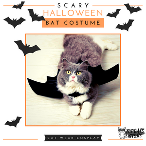 Scary Halloween Bat Costoume 🦇 Cat Wear Cosplay 🎃 ✔ - TopCats.Store