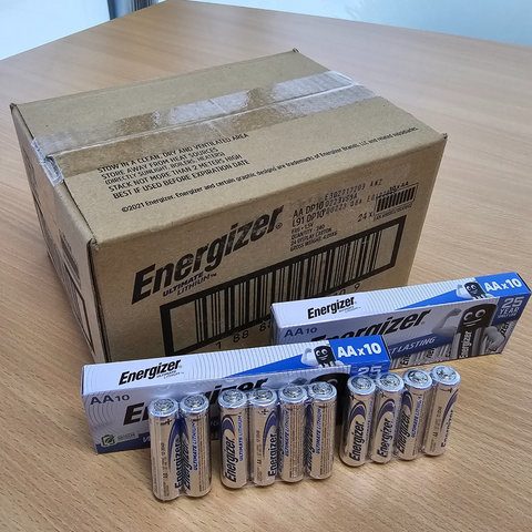 Energizer Ultimate Lithium Batteries Carton of 240