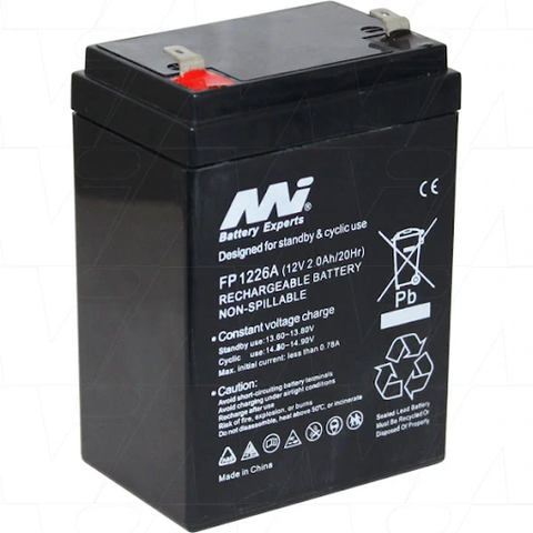 sealed lead acid emergency lighting battery