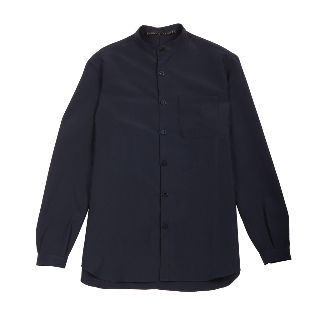 GABARDINE STAND-UP COLLAR SHIRT – MOTELSALIERI.COM