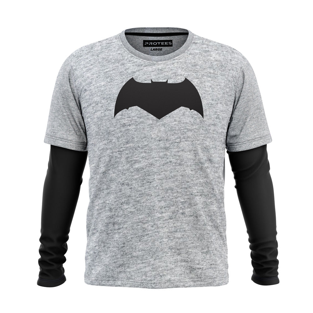 BASIC - BLACK HEATHER GREY F/S RAGLAN –