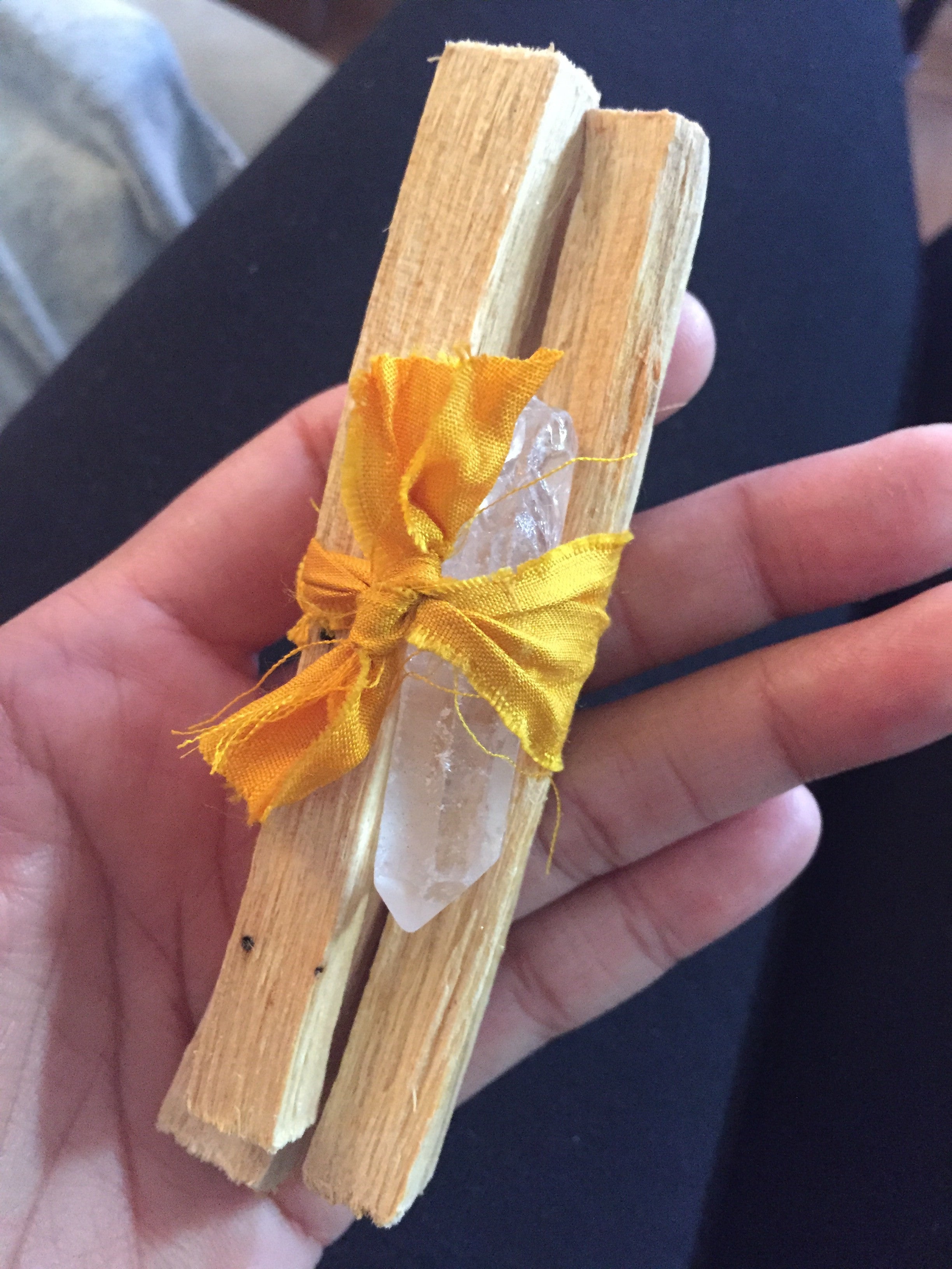 Palo Santo and Crystal Quartz Point Bundle