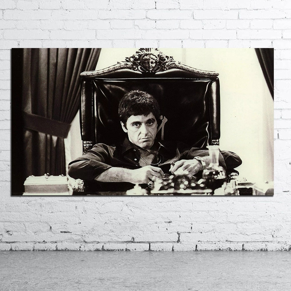 AL Pacino Scarface Black & White Print – Kanvas Kingdom