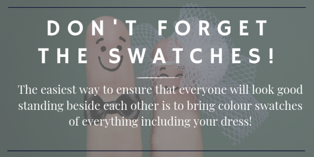 Don't forget the swatches