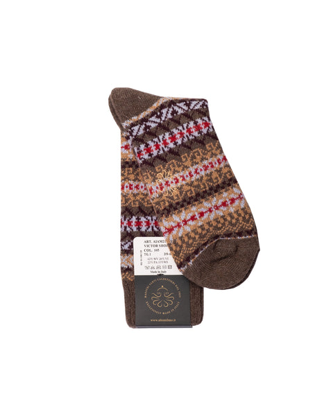 Alto Brown Wool Socks 1