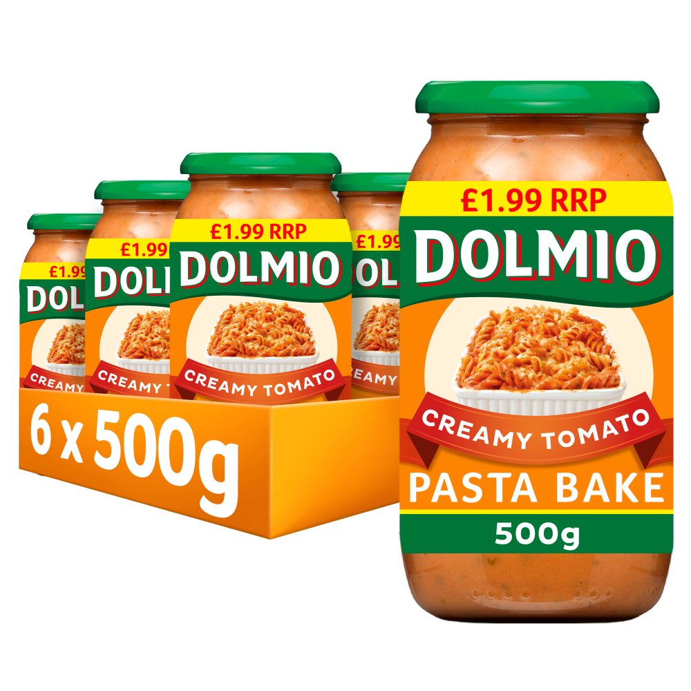 Dolmio Pasta Bake Creamy Tomato Pasta Sauce 500g [PM £ ], Case of 6  Cooking Sauce & Paste Catering - British Hypermarket-uk Dolmio