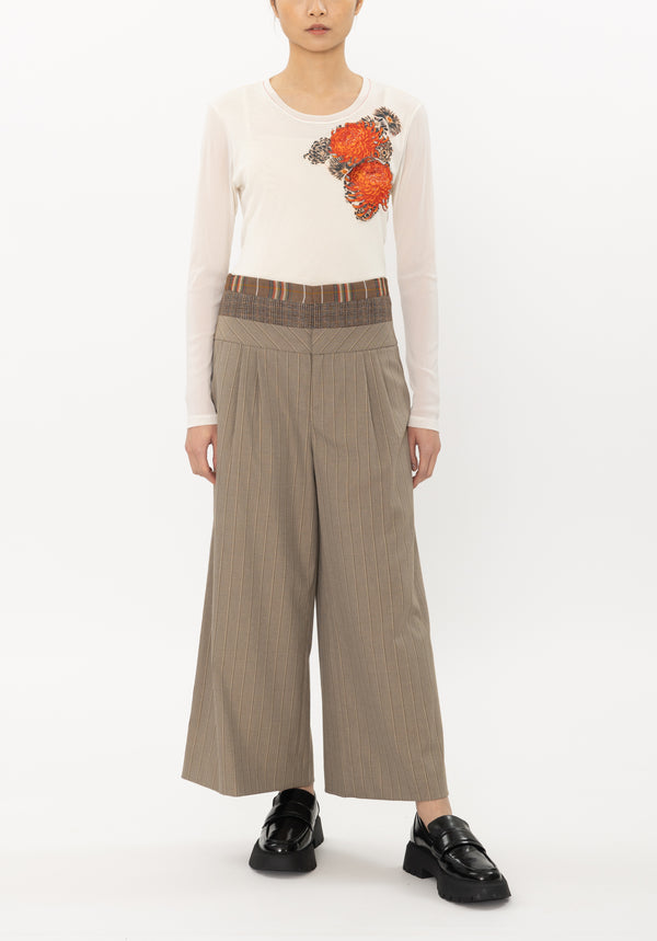 VIVIENNE TAM 22ss Ceramic Print Pants 38-