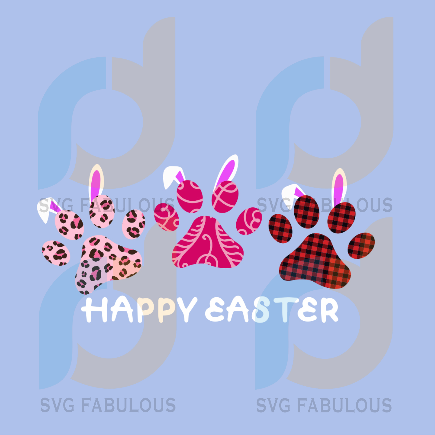 Download Bunny Ears Easter Day Dog Paw Svg Easter Day Svg Easter Paw Svg Paw Svg Fabulous