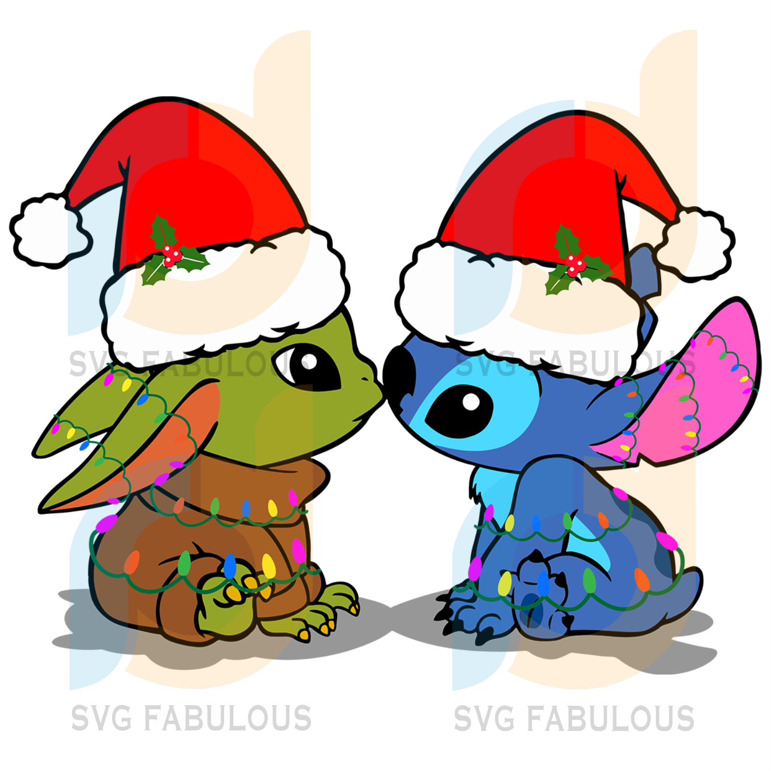 Download Christmas Baby Yoda And Stitch Svg Christmas Svg Xmas Svg Merry Chr Svg Fabulous