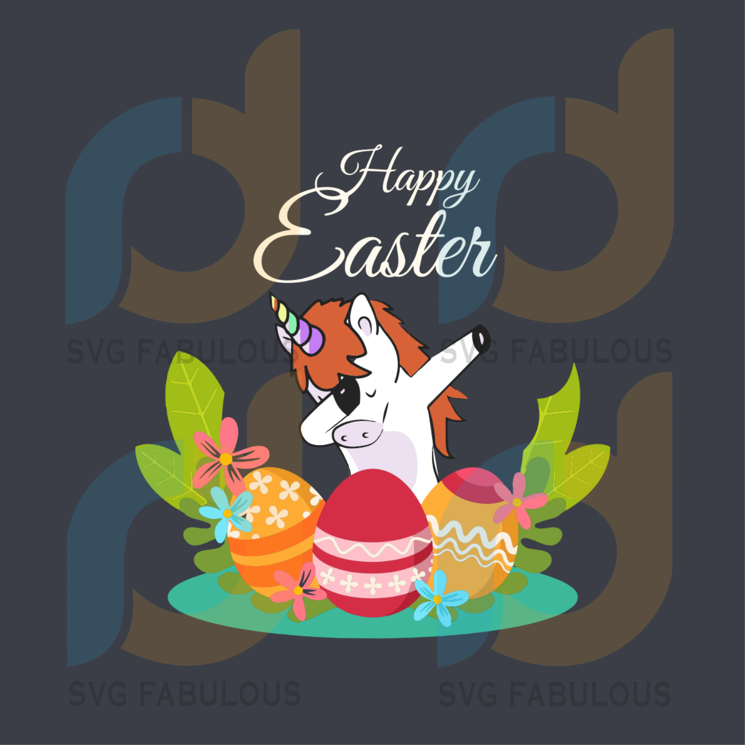 Download Dabbing Unicorn Happy Easter Day Svg Easter Day Svg Easter Unicorn S Svg Fabulous