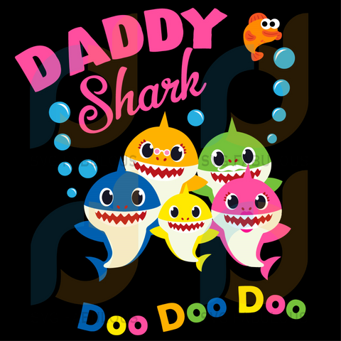 Free Free 101 Daddy Shark Svg Black And White SVG PNG EPS DXF File