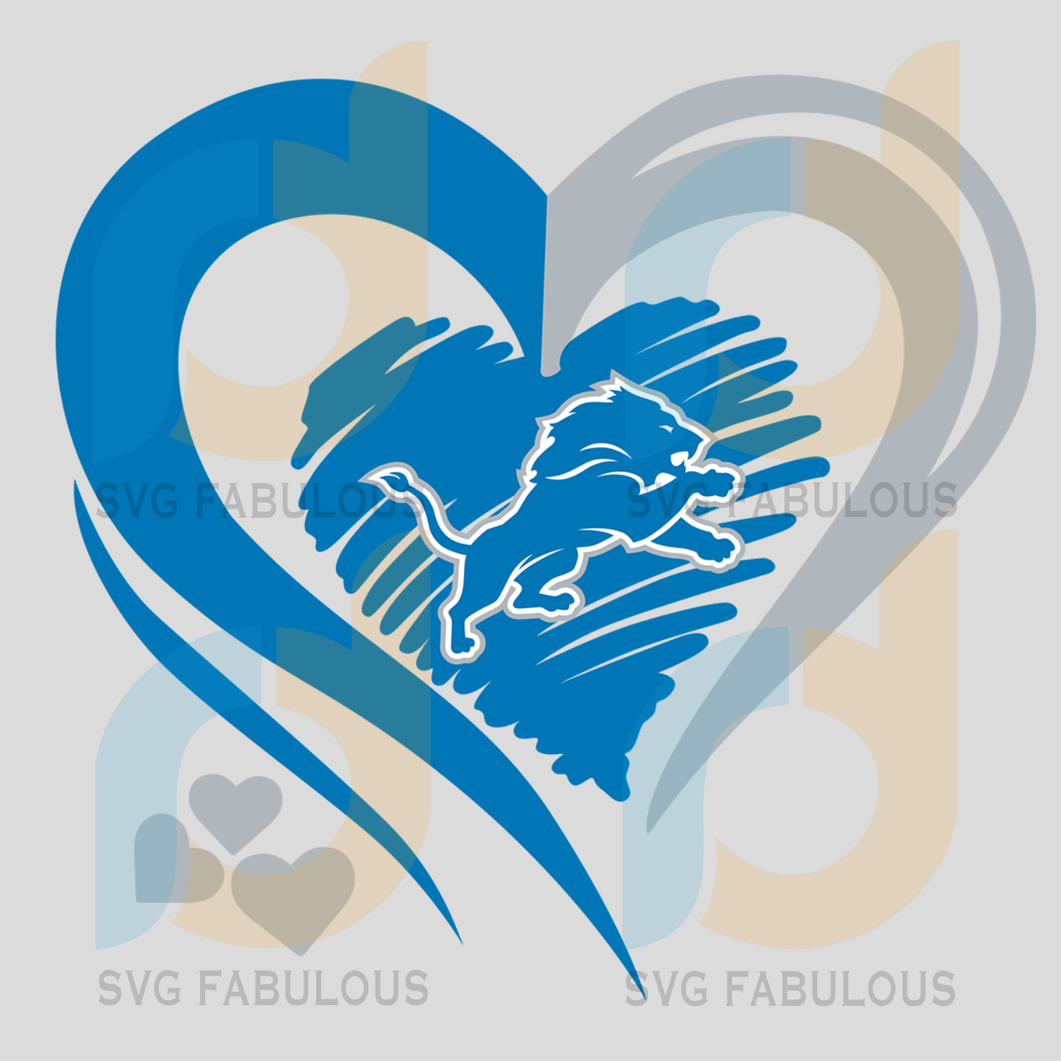 Download Detroit Lions Heart Logo Svg Sport Svg Football Svg Football Teams Svg Fabulous