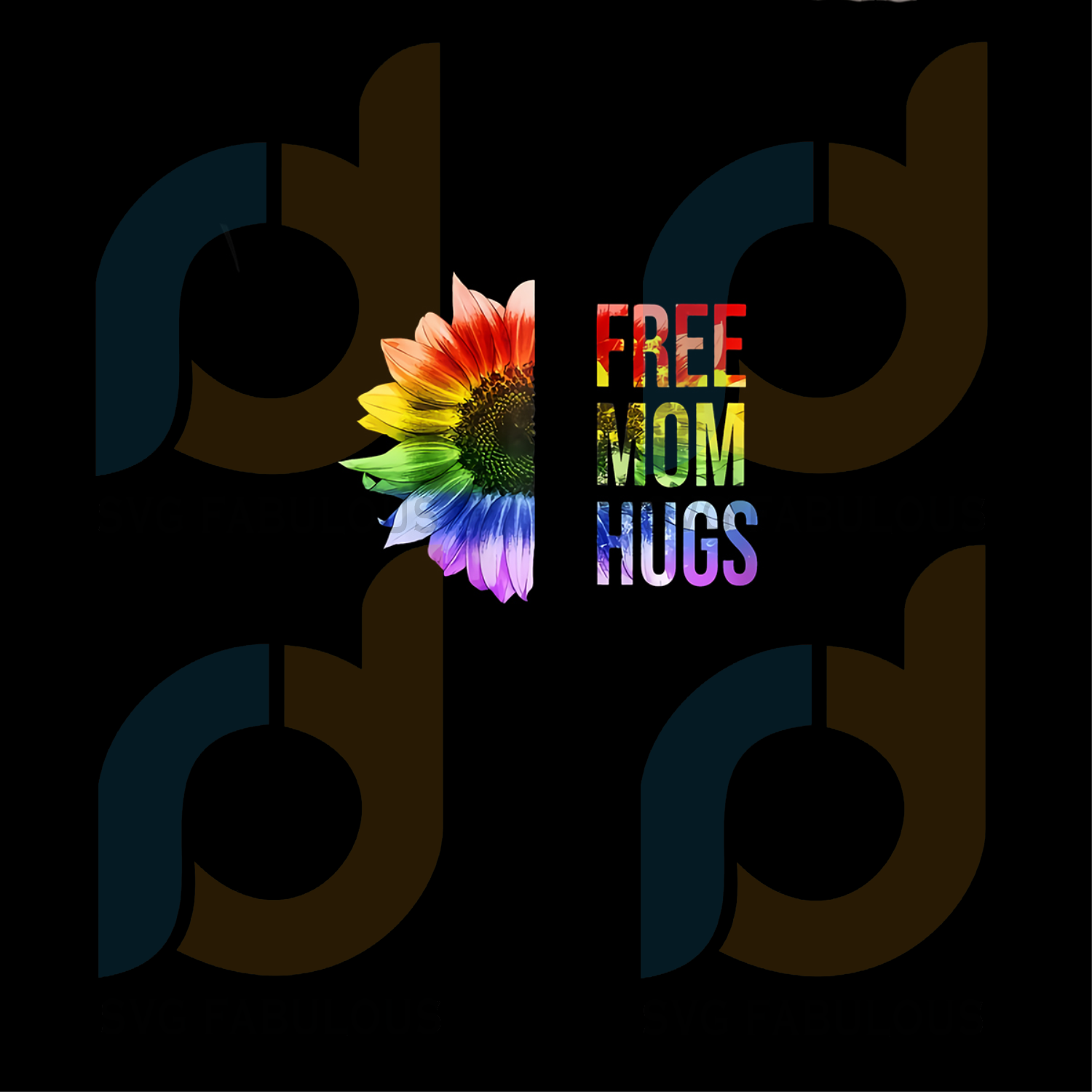 Download Free Mom Hugs Lgbt Rainbow Sunflower Svg Mothers Day Svg Mom Svg Fr Svg Fabulous