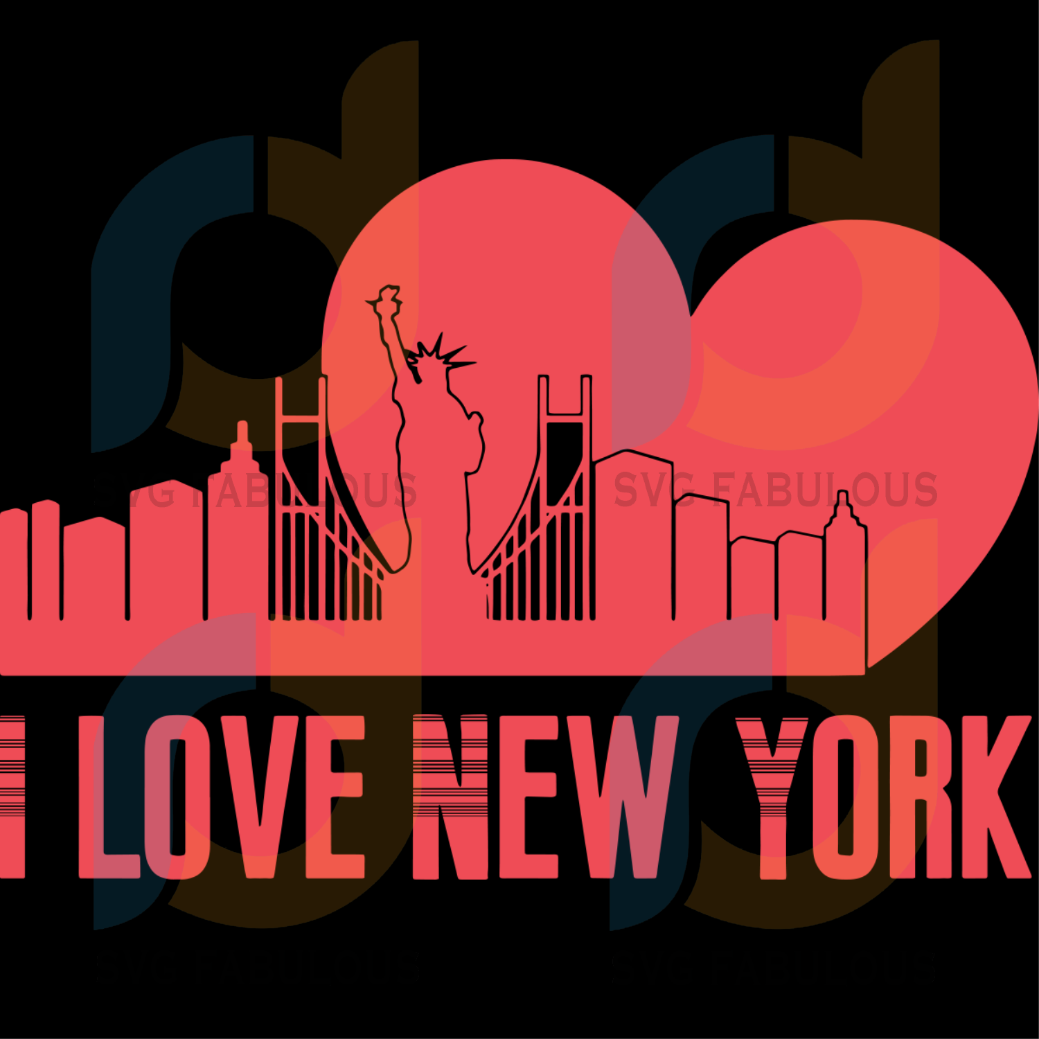 I Love New York Svg Trending Svg I Love Ny Svg I Love New York Svg Svg Fabulous