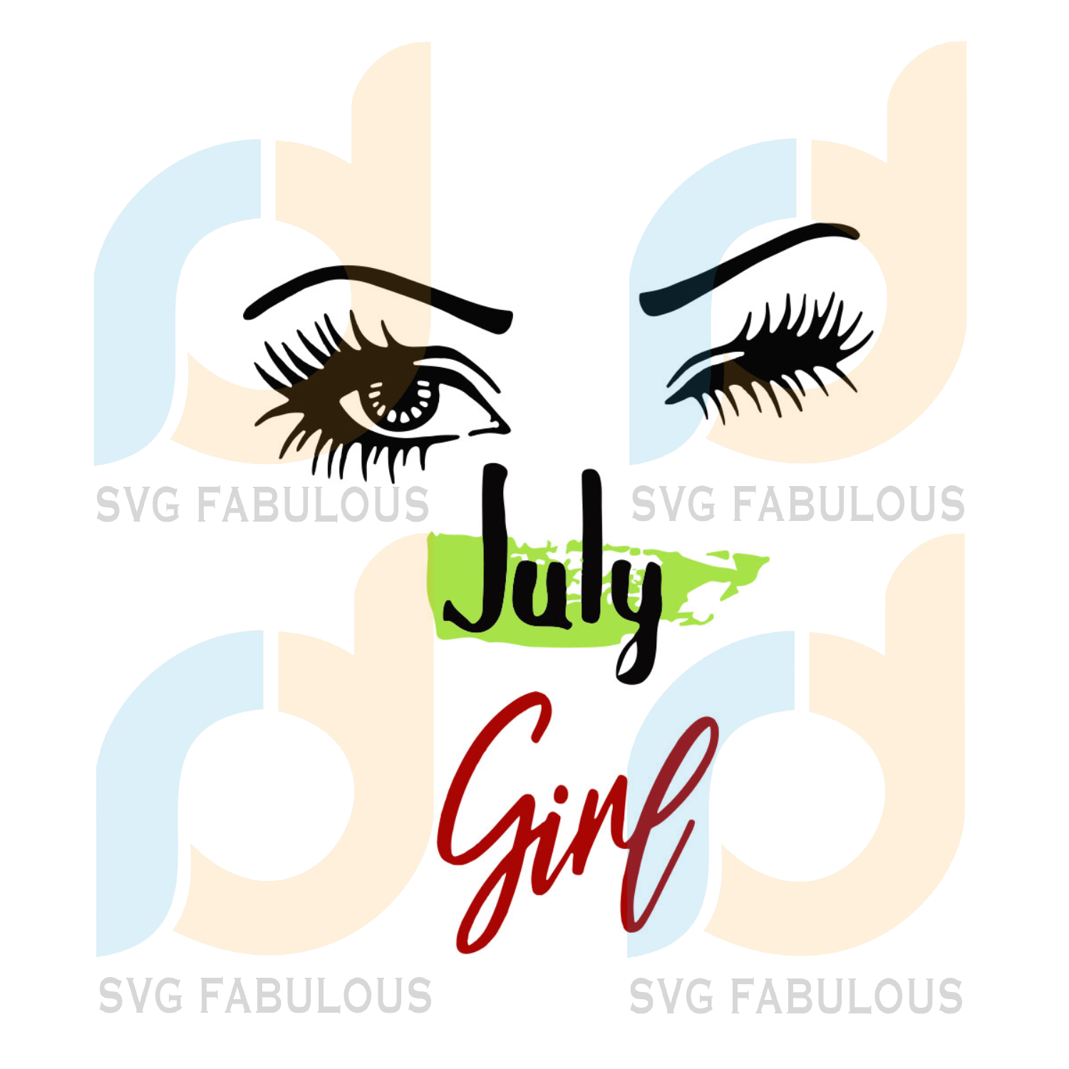 Download July Girl Face Svg Birthday Svg Girl Eyes Svg July Svg Girl Svg B Svg Fabulous