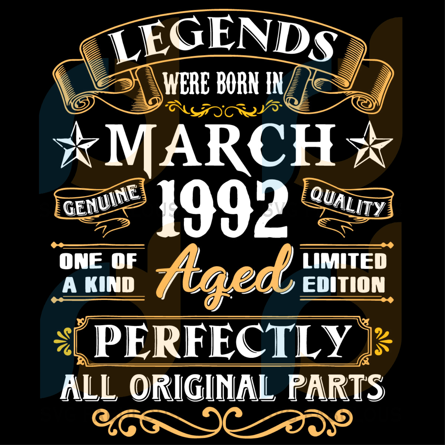 Download Legends Were Born In March 1992 Svg Birthday Svg 29th Birthday Svg Svg Fabulous