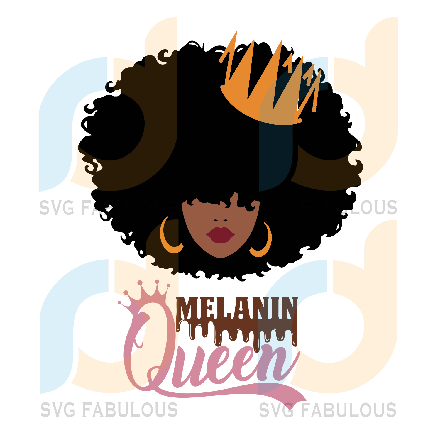 Melanin Queen Svg Black Girl Svg Black Queen Svg Black Girl Magic S Svg Fabulous