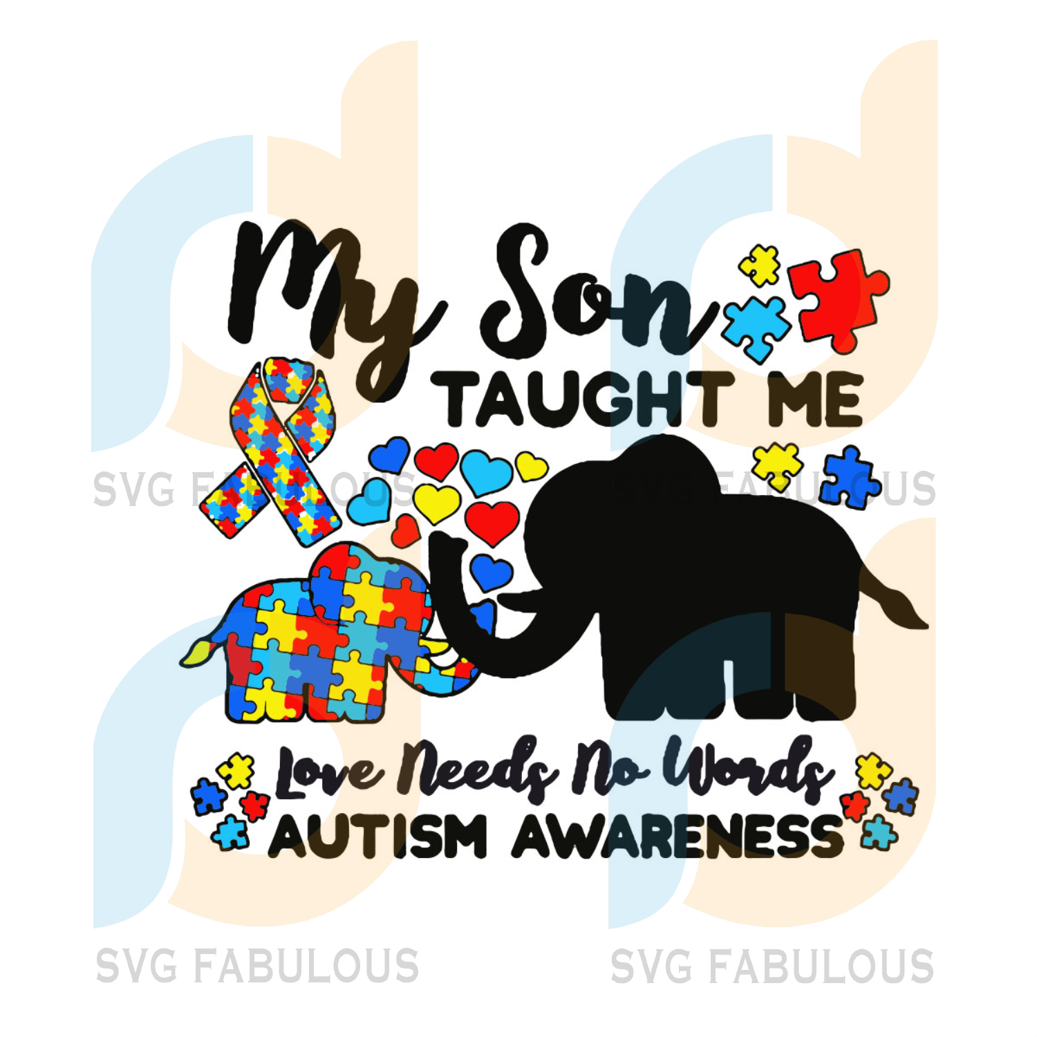Free Free 203 Elephant Autism Svg SVG PNG EPS DXF File