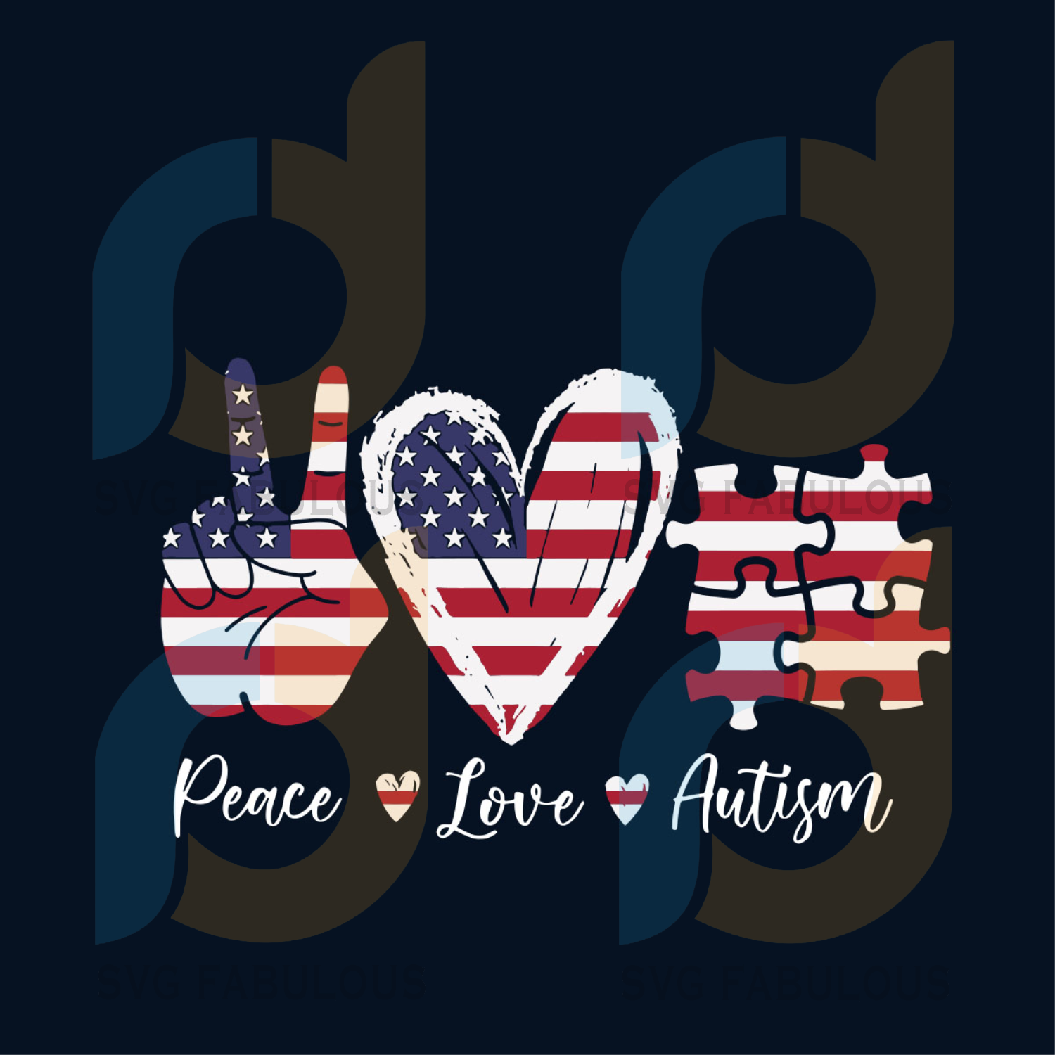 Free Free 191 Peace Love Autism Svg SVG PNG EPS DXF File