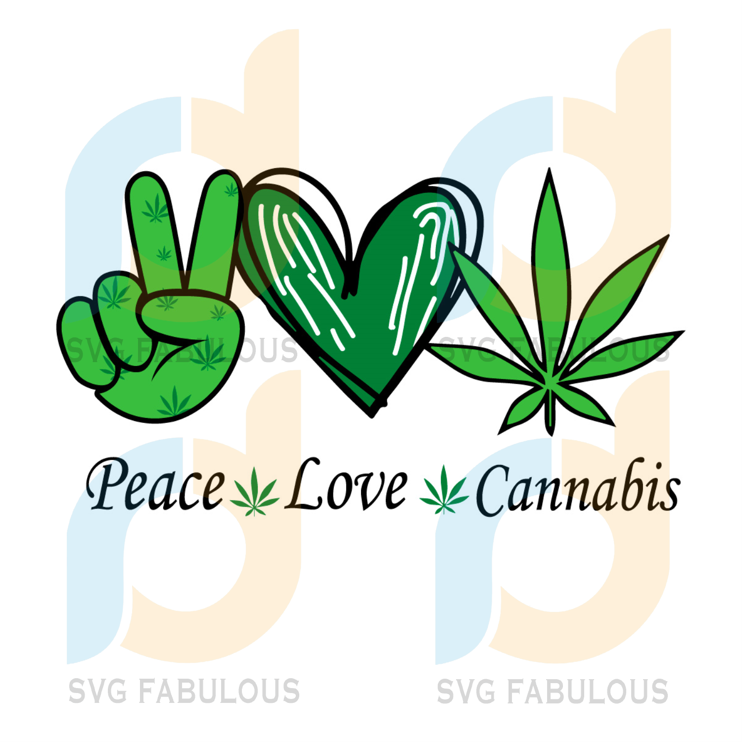 Free Free 88 Peace Love And Weed Svg SVG PNG EPS DXF File